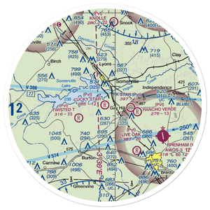 Lucky Star Ranch Airport (TX04) VFR Sectional Sticker (30 mile)