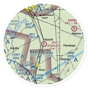 Stapleton Field (TX03) VFR Sectional Sticker (20 mile)