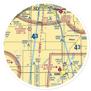 New Home Airport (TX01) VFR Sectional Sticker (30 mile)