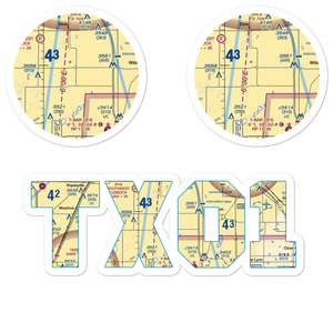 New Home Airport (TX01) VFR Sectional Sticker Pack
