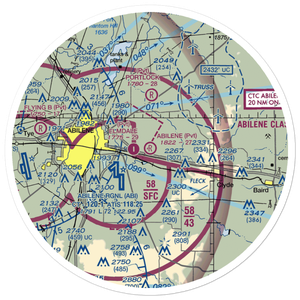 Abilene Executive Airpark (TX00) VFR Sectional Sticker (30 mile)