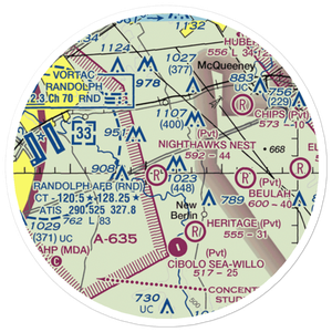 Nighthawks Nest Airport (TT45) VFR Sectional Sticker (20 mile)