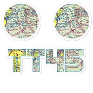 Nighthawks Nest Airport (TT45) VFR Sectional Sticker Pack