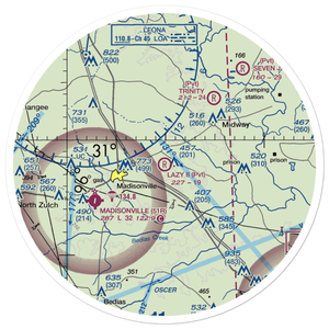Lazy 8 Flying Ranch Airport (TT20) VFR Sectional Sticker (30 mile)