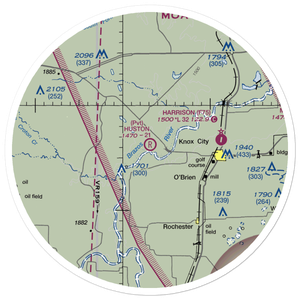 Hutson Ranch Airport (TT10) VFR Sectional Sticker (30 mile)