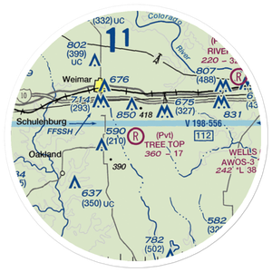 Tree Top Air Airport (TT00) VFR Sectional Sticker (20 mile)