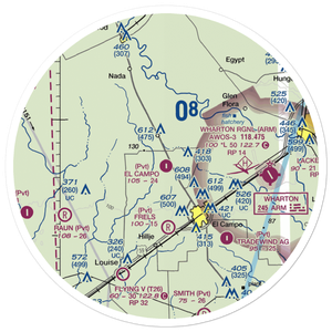El Campo Airpark (TS96) VFR Sectional Sticker (30 mile)