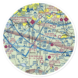 Bayless Airport (TS90) VFR Sectional Sticker (30 mile)
