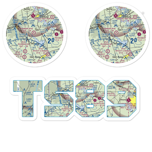 Parker Airport (TS89) VFR Sectional Sticker Pack