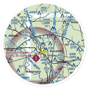 Bridle Ridge Airport (TS87) VFR Sectional Sticker (20 mile)