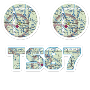 Bridle Ridge Airport (TS87) VFR Sectional Sticker Pack