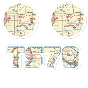 Loesch Ranch Airport (TS78) VFR Sectional Sticker Pack