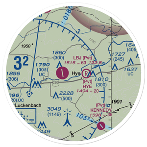 Redstone Ranch Airport (TS76) VFR Sectional Sticker (20 mile)