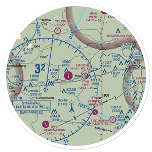 Redstone Ranch Airport (TS76) VFR Sectional Sticker (30 mile)