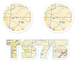 Mitchell Nr One Airport (TS75) VFR Sectional Sticker Pack
