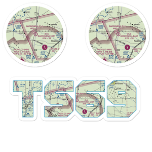 Barronena East Airport (TS69) VFR Sectional Sticker Pack