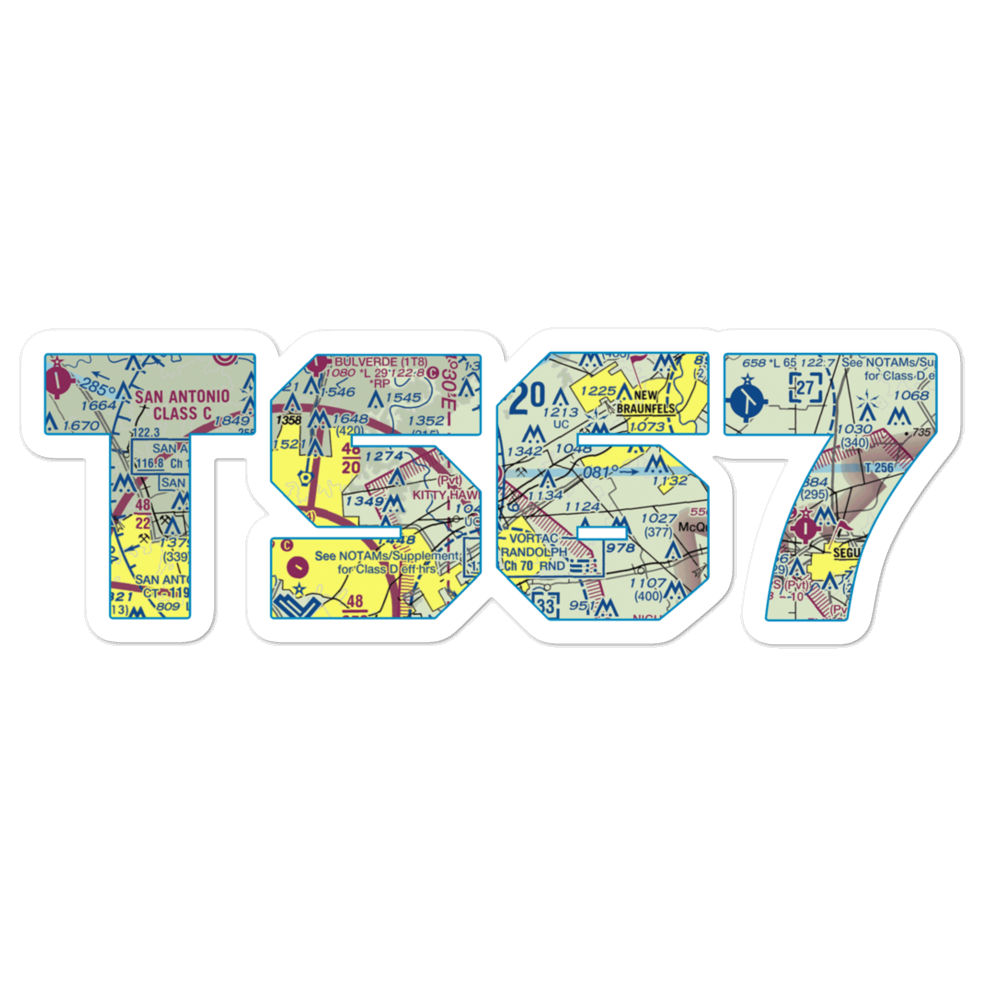 Kitty Hawk Flying Field (TS67) VFR Sectional Sticker 