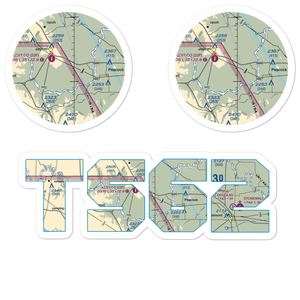 Norris Field (TS62) VFR Sectional Sticker Pack