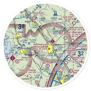 Red Ace Ranch Airport (TS57) VFR Sectional Sticker (30 mile)
