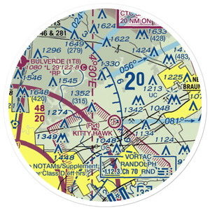Bat Cave Field (TS55) VFR Sectional Sticker (20 mile)