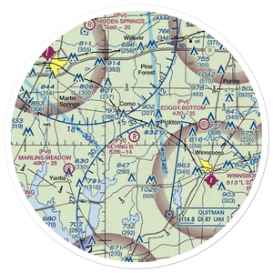 Flying B Airport (TS54) VFR Sectional Sticker (30 mile)