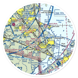 Austinia Airport (TS50) VFR Sectional Sticker (30 mile)