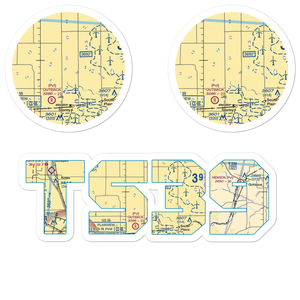 Sherman Airport (TS39) VFR Sectional Sticker Pack
