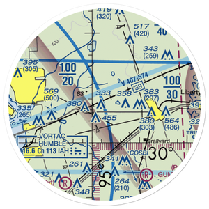 West Liberty Airport (TS35) VFR Sectional Sticker (20 mile)