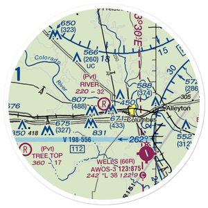 River Field (TS27) VFR Sectional Sticker (20 mile)