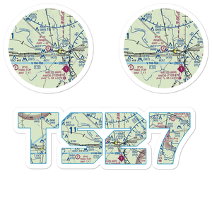 River Field (TS27) VFR Sectional Sticker Pack