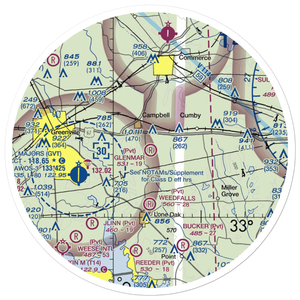 Glenmar Airport (TS11) VFR Sectional Sticker (30 mile)
