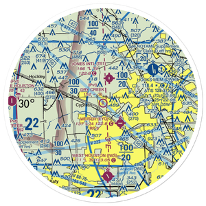 Dry Creek Airport (TS07) VFR Sectional Sticker (30 mile)