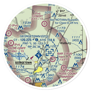 Landry STOLport (TS01) VFR Sectional Sticker (20 mile)