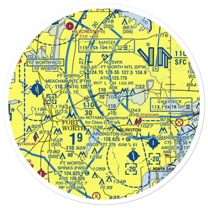 Fuller Airport (TS00) VFR Sectional Sticker (30 mile)