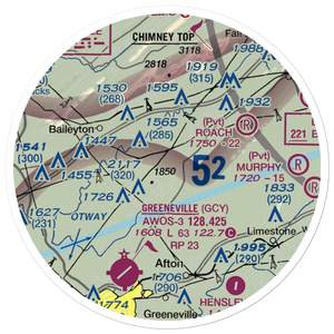Pensinger Airport (TN99) VFR Sectional Sticker (20 mile)