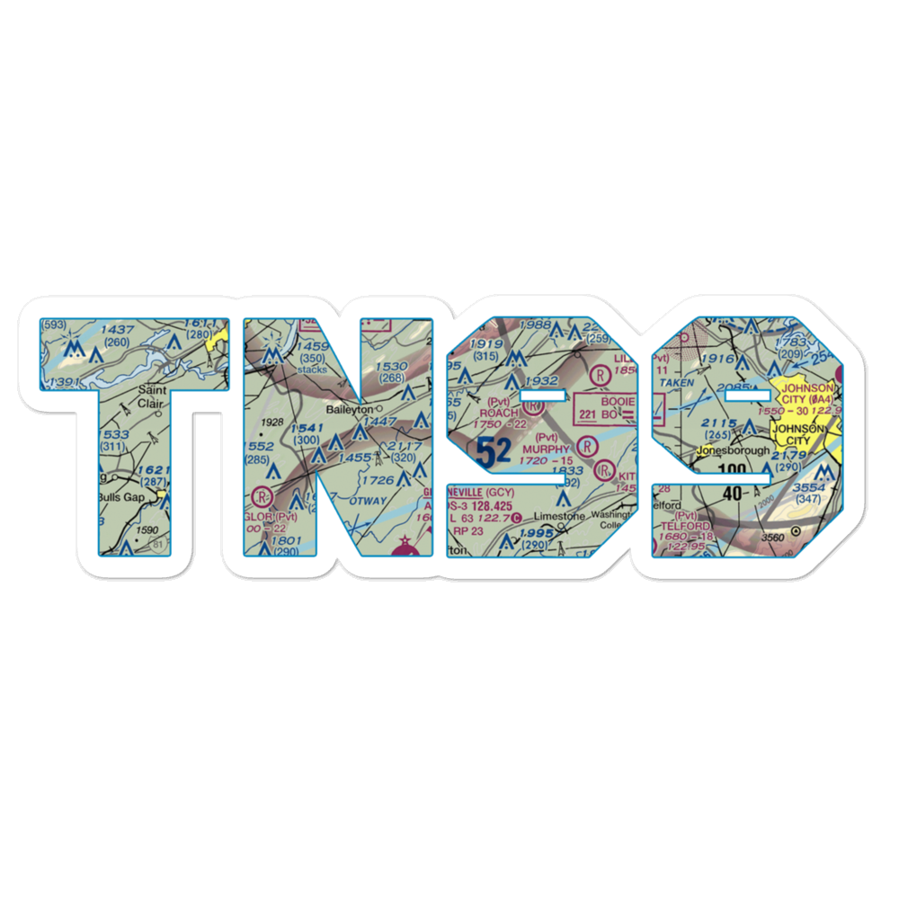 Pensinger Airport (TN99) VFR Sectional Sticker 