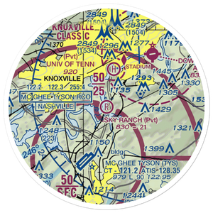 Sky Ranch Airport (TN98) VFR Sectional Sticker (20 mile)