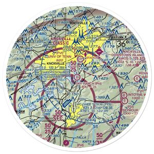 Sky Ranch Airport (TN98) VFR Sectional Sticker (30 mile)