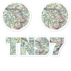 Triune Airfield (TN97) VFR Sectional Sticker Pack
