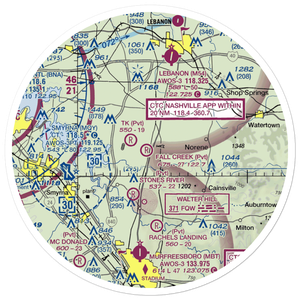 Fall Creek Field (TN96) VFR Sectional Sticker (30 mile)