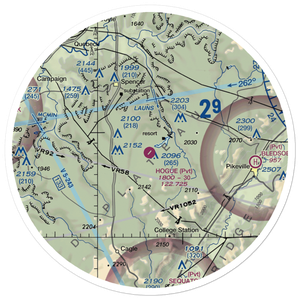 Hogue Airport (TN85) VFR Sectional Sticker (30 mile)