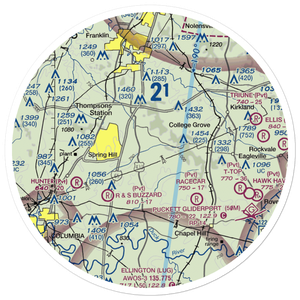 Shultz Airport (TN81) VFR Sectional Sticker (30 mile)