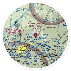 Schiff Airport (TN80) VFR Sectional Sticker (20 mile)