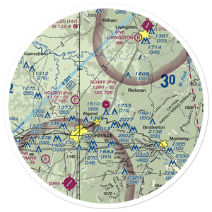 Schiff Airport (TN80) VFR Sectional Sticker (30 mile)