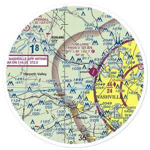 Oakley Airport (TN79) VFR Sectional Sticker (30 mile)