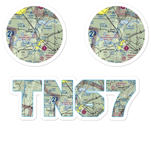 Myers-Smith Airport (TN67) VFR Sectional Sticker Pack