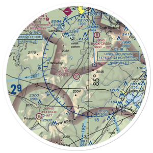 Austin Field (TN66) VFR Sectional Sticker (30 mile)