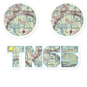 Long Meadow Airstrip (TN65) VFR Sectional Sticker Pack