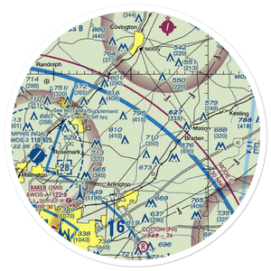 Parsons Field (TN58) VFR Sectional Sticker (30 mile)