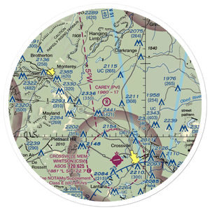 Carey Airport (TN56) VFR Sectional Sticker (30 mile)